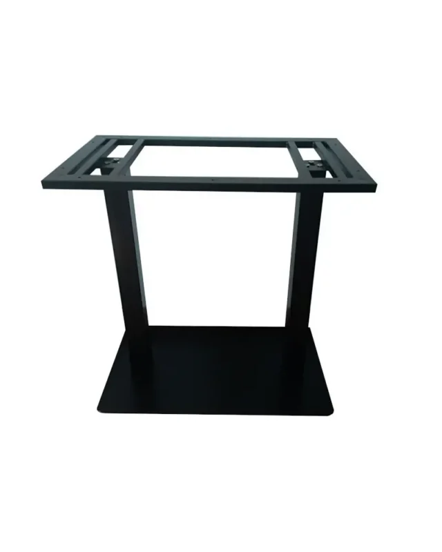 Visoko dvostruko crno postolje za ugostiteljski stol 700 × 400 mm
